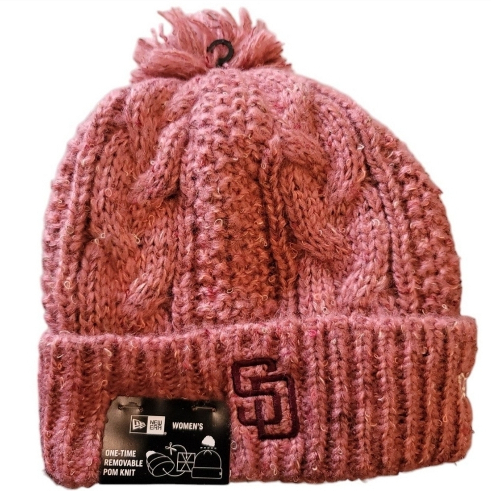 New Era Women's Pink Knit Beanie